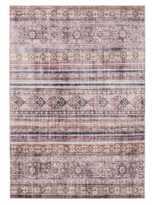 Waschbarer Teppich George Mehrfarbig/Pink 60007891-15101