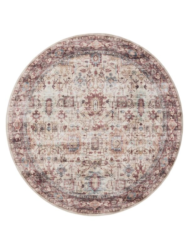 Waschbarer Teppich George Mehrfarbig/Pink 60007896-15104
