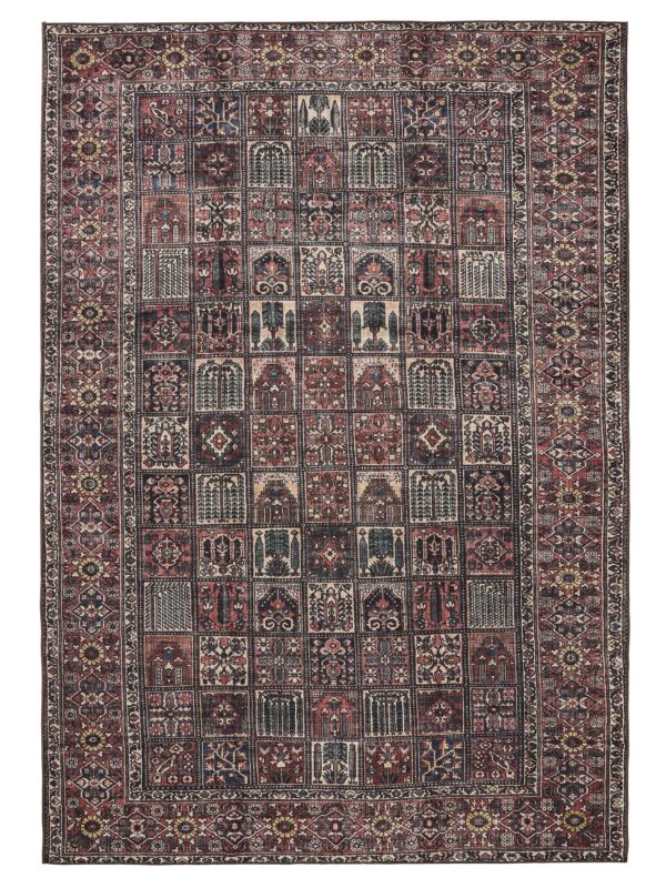 Waschbarer Teppich George Mehrfarbig/Rot 60007886-47101