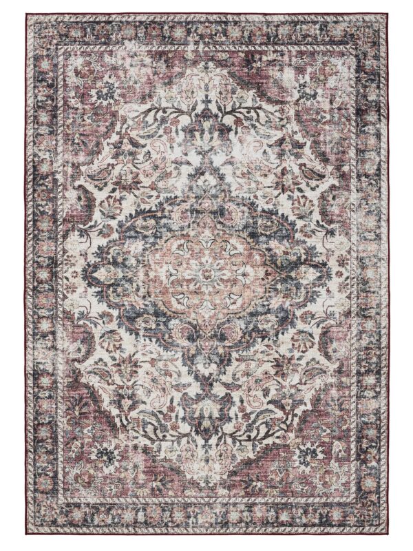 Waschbarer Teppich George Mehrfarbig/Rot 60007887-47101