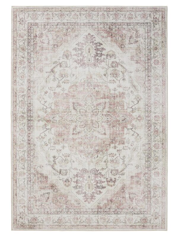 Waschbarer Teppich George Rosa/Beige 60007887-127101