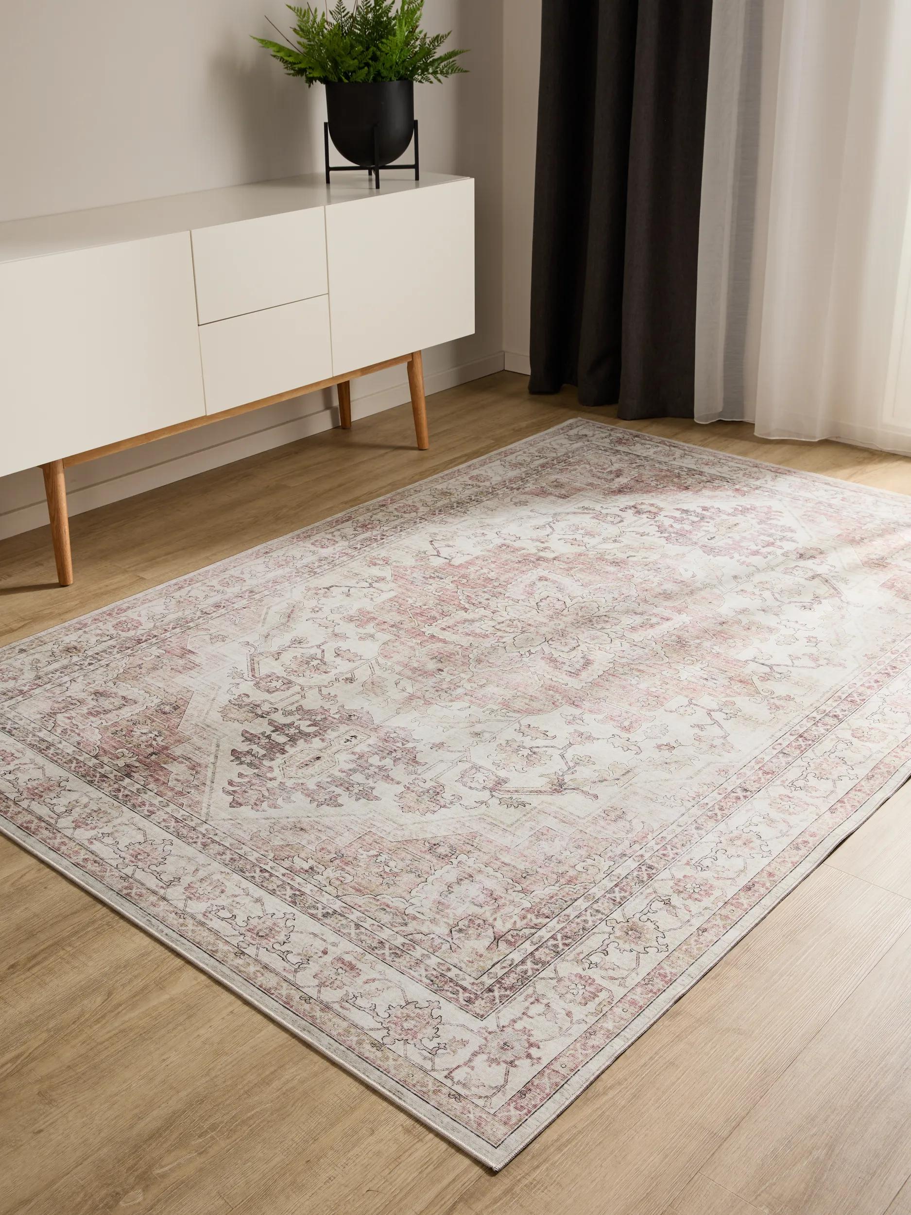 Waschbarer Teppich George Rosa/Beige 60007887-127101 Waschbarer Teppich George Rosa/Beige 60007887-127101 – Bild 2