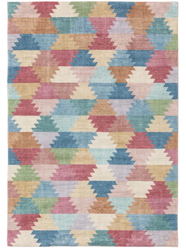 Waschbarer Teppich Mara Mehrfarbig/Pink 60006573-15101