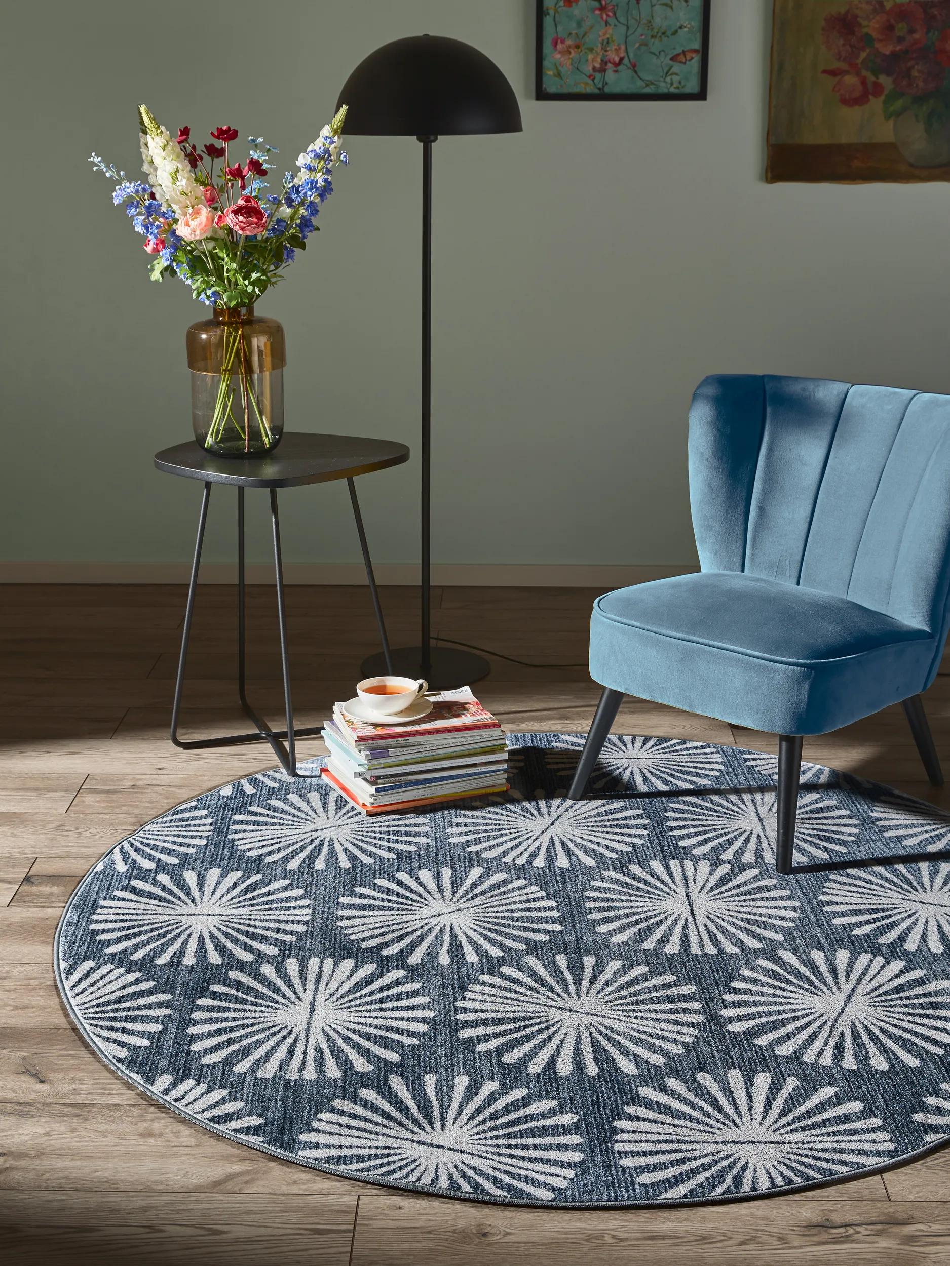 Waschbarer Teppich Milly Anthrazit/Blau 60007878-20104 Waschbarer Teppich Milly Anthrazit/Blau 60007878-20104 – Bild 2