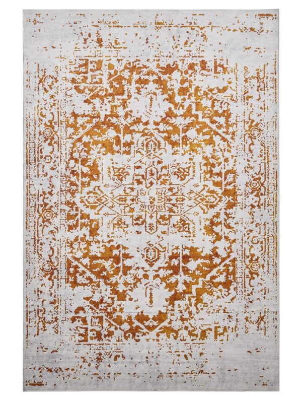 Waschbarer Teppich Miray Grau/Orange 60007883-61101