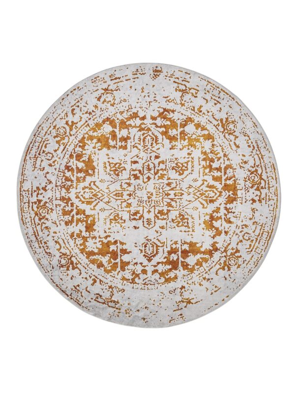 Waschbarer Teppich Miray Grau/Orange 60007883-61104
