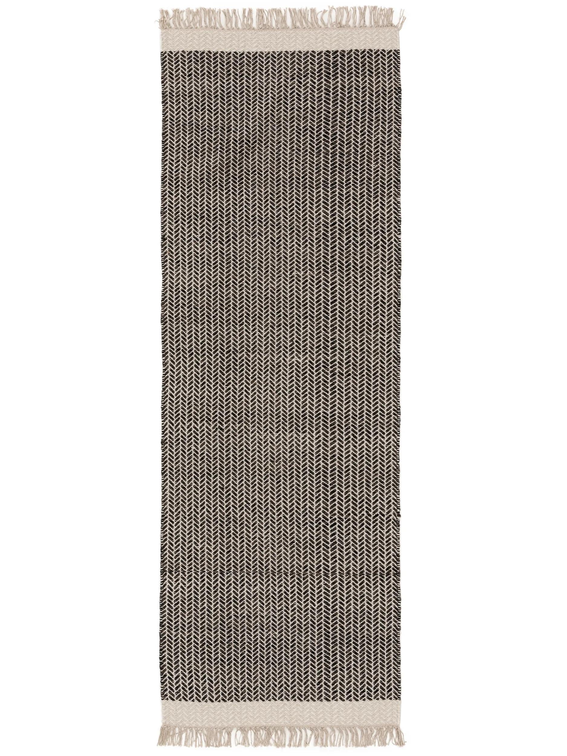 Woll-Läufer Kim Schwarz/Weiß 60006614-37103 Woll-Läufer Kim Schwarz/Weiß 60006614-37103