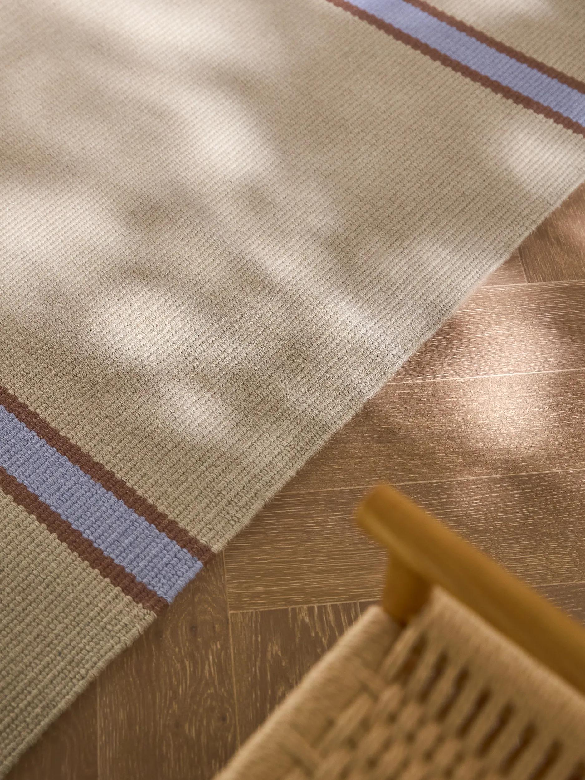 Woll-Läufer Livio Beige/Blau 60007944-75103 Woll-Läufer Livio Beige/Blau 60007944-75103 – Bild 3