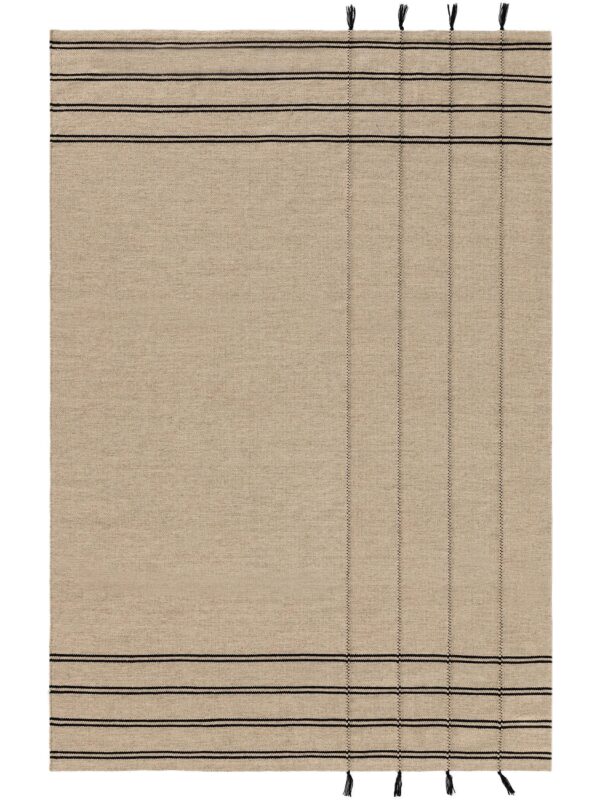 Wollteppich Kambiz Beige/Schwarz 60007415-36101