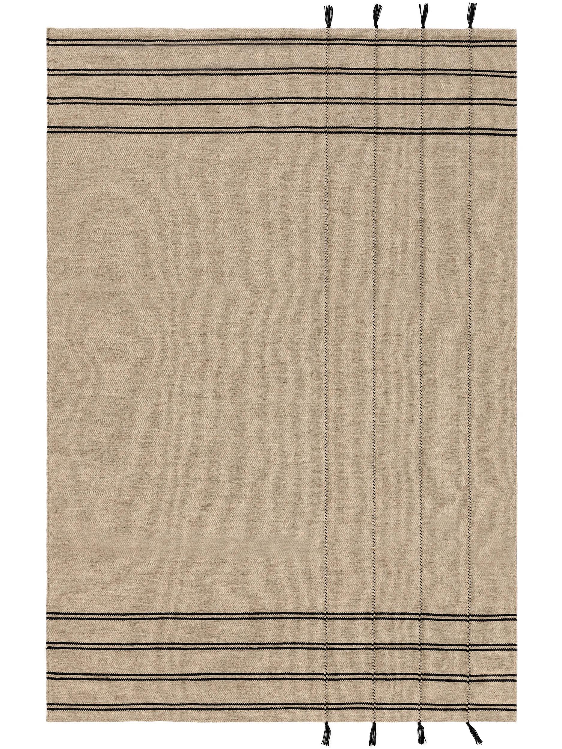 Wollteppich Kambiz Beige/Schwarz 60007415-36101 Wollteppich Kambiz Beige/Schwarz 60007415-36101