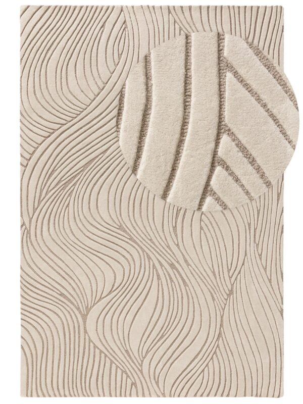 Wollteppich Tess Creme/Taupe 60007520-149101
