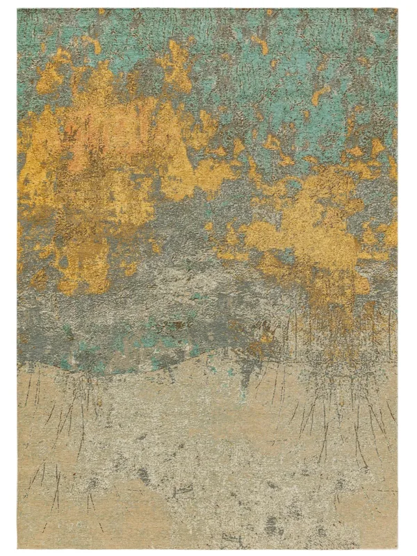 Flachgewebe-Teppich Frencie Beige/Blau 60005474-75101