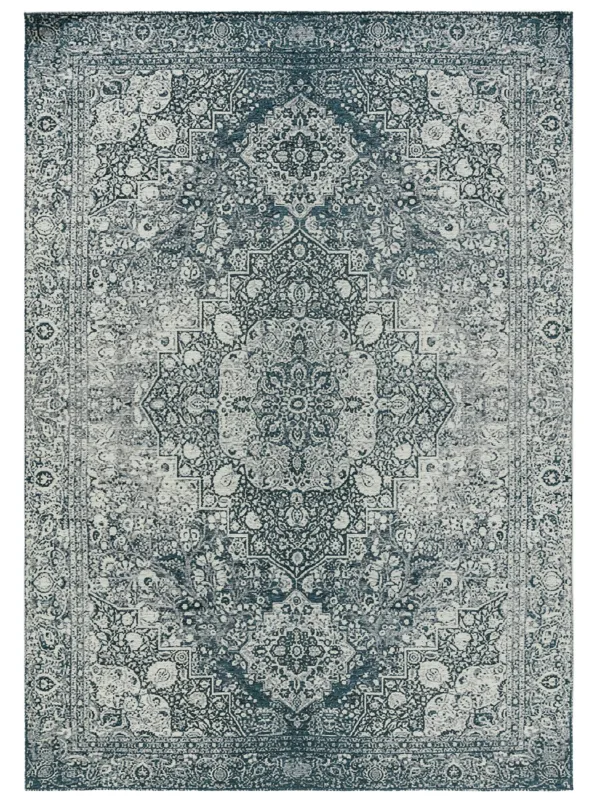 Flachgewebe-Teppich Frencie Blau 60005471-22101