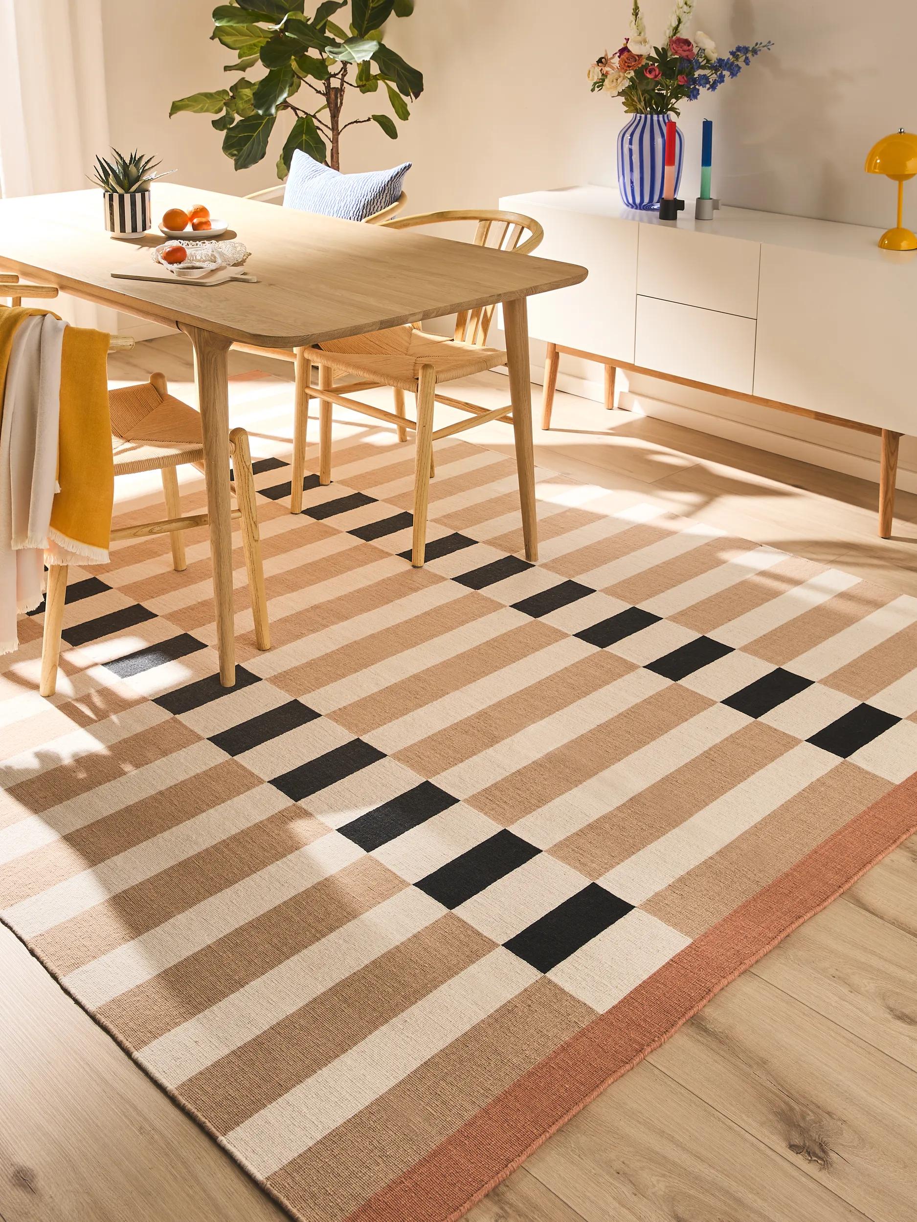 Flachgewebe-Teppich Judith Beige/Schwarz 60007825-45101 Flachgewebe-Teppich Judith Beige/Schwarz 60007825-45101 – Bild 2