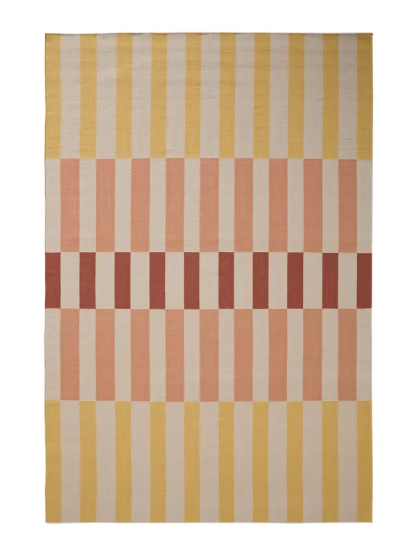 Flachgewebe-Teppich Judith Mehrfarbig/Gelb 60007823-11101