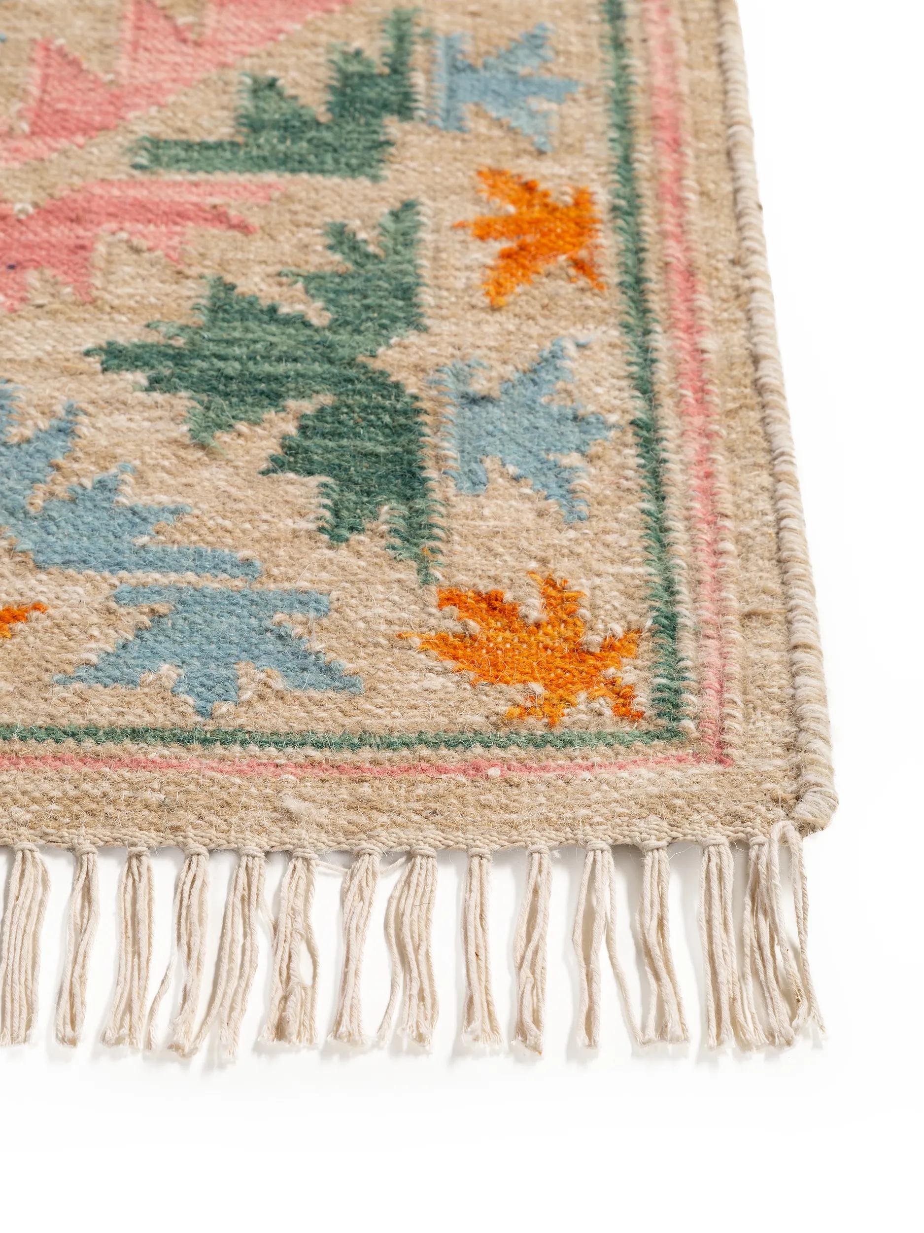 Handgewebter Kelim Zohra Mehrfarbig/Beige 60005889-59101 Handgewebter Kelim Zohra Mehrfarbig/Beige 60005889-59101 – Bild 5