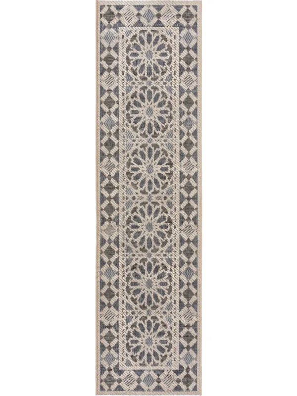 In- & Outdoor Läufer River Beige/Blau 60006078-75103