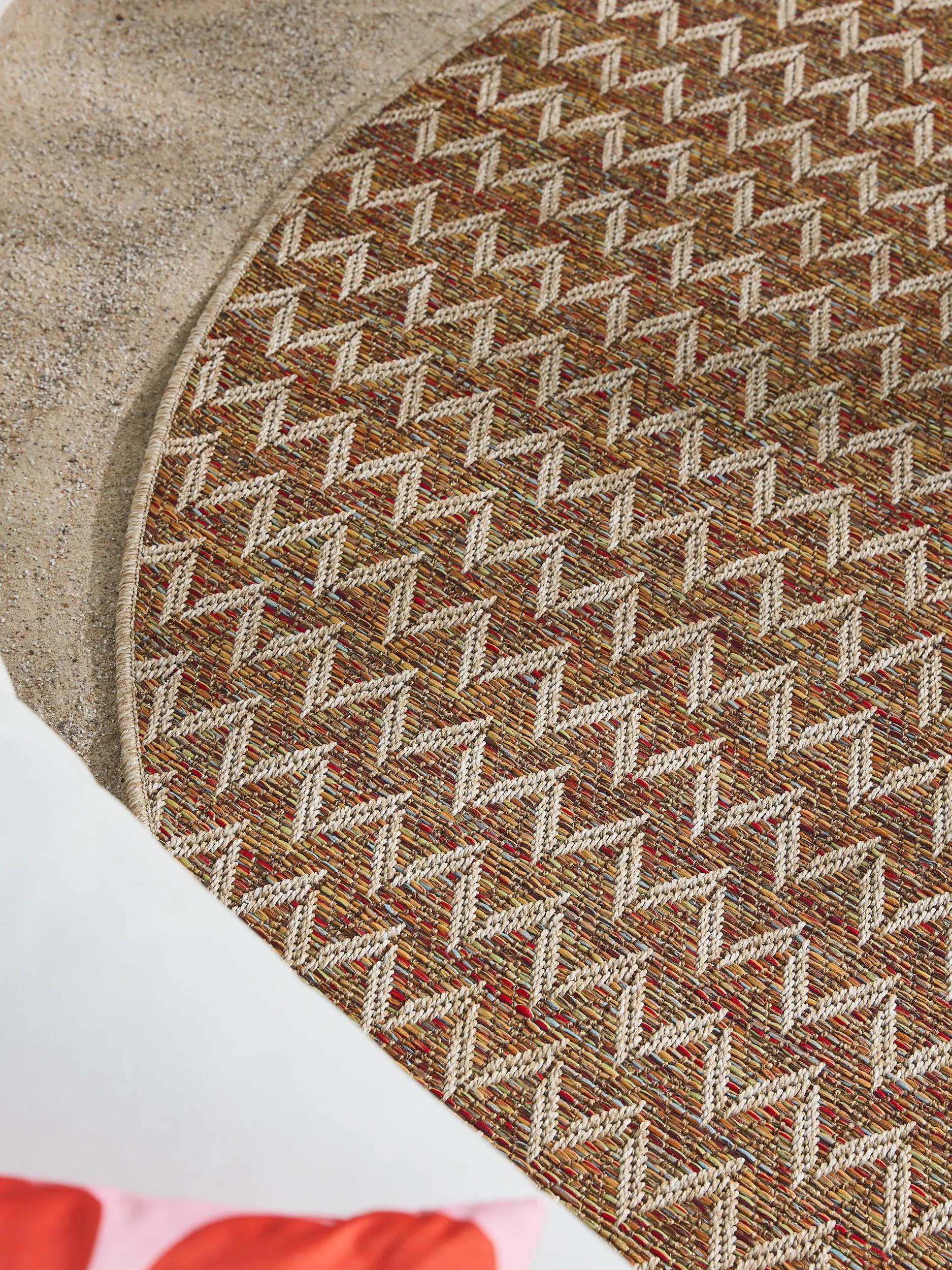 In- & Outdoor Rundteppich Agra Beige/Mehrfarbig 60007967-48104 In- & Outdoor Rundteppich Agra Beige/Mehrfarbig 60007967-48104 – Bild 3