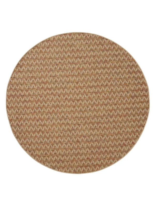 In- & Outdoor Rundteppich Agra Beige/Mehrfarbig 60007967-48104