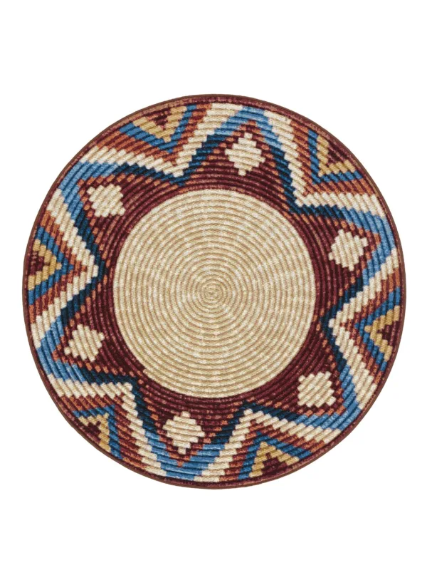 In- & Outdoor Rundteppich Kenya Mehrfarbig 60007029-31104