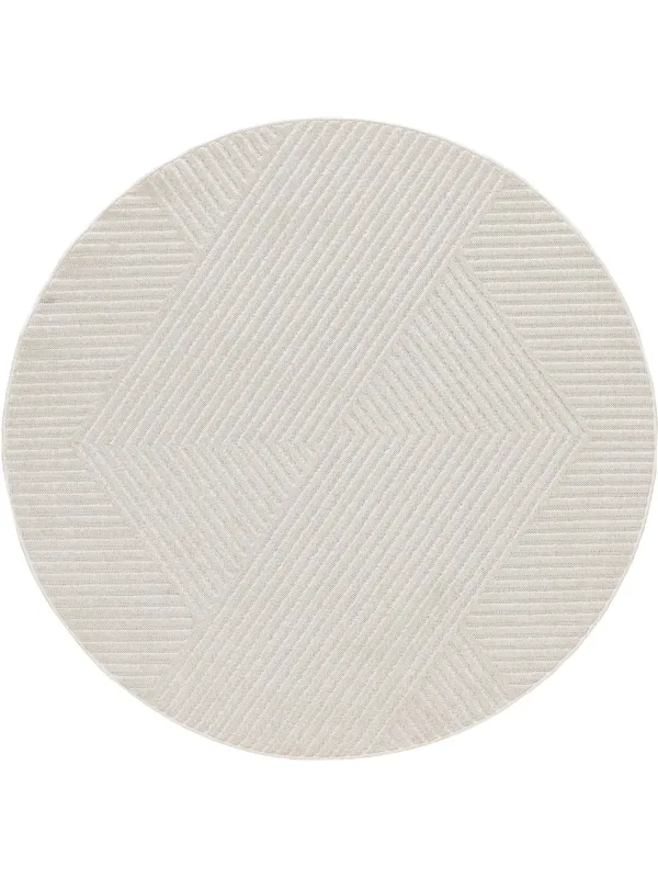 In- & Outdoor Rundteppich Mars Creme 60007189-62104