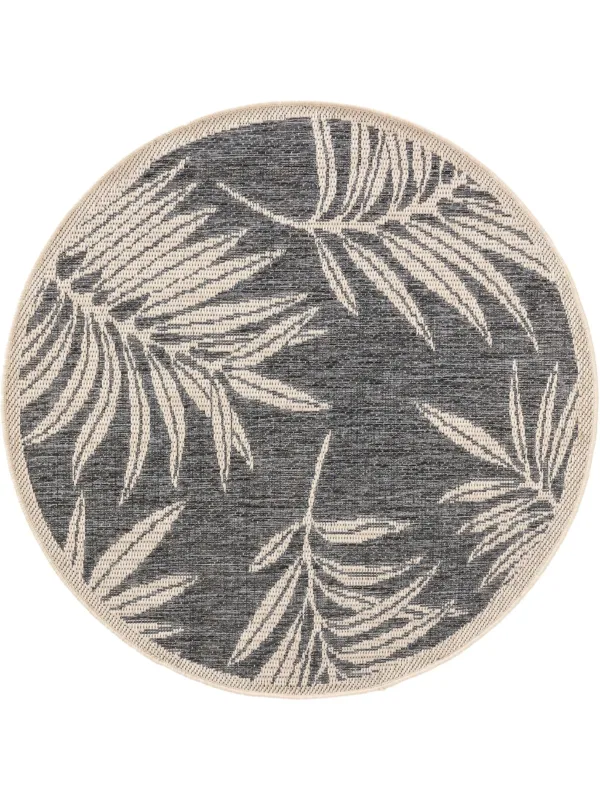 In- & Outdoor Rundteppich River Blau 60006060-22104