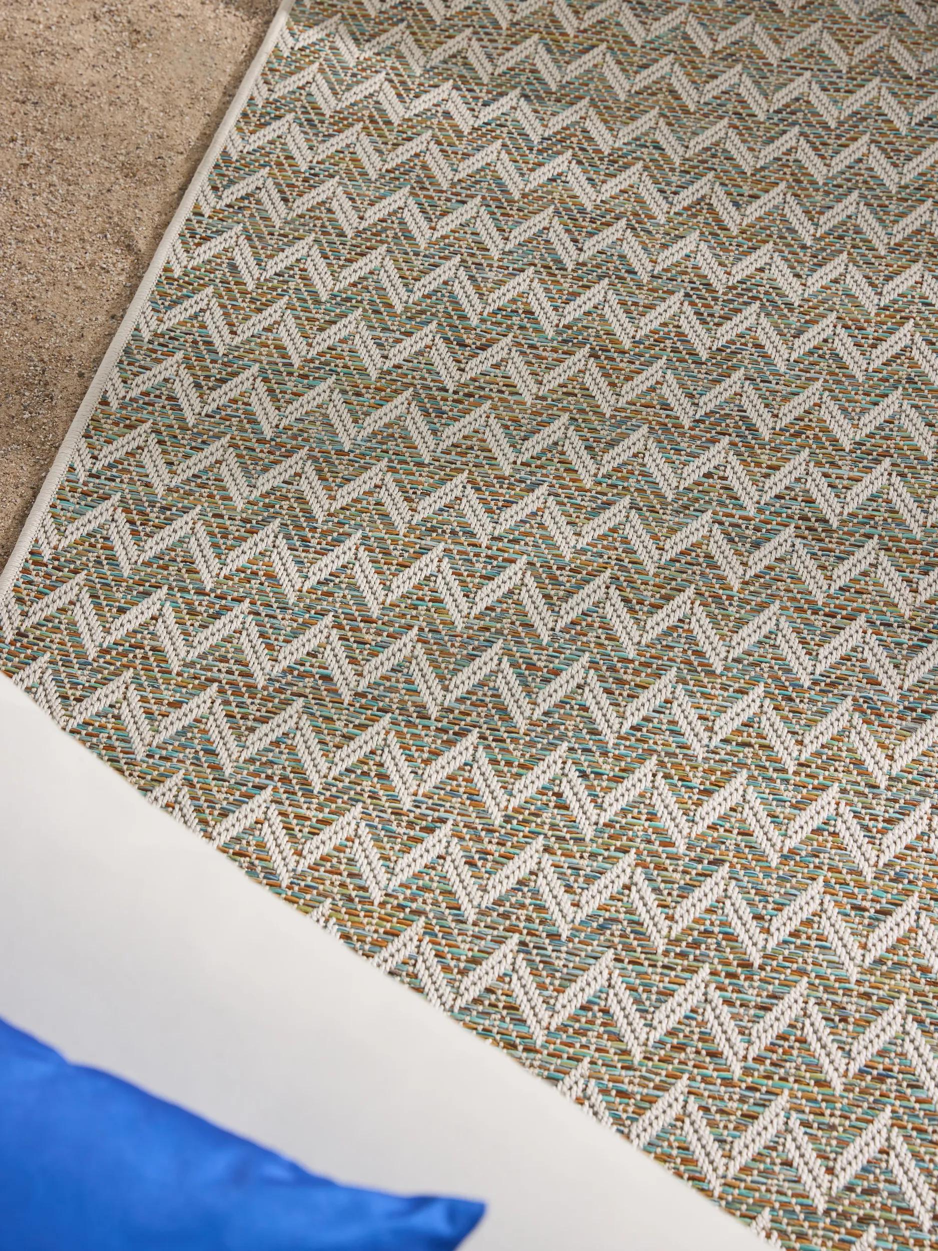 In- & Outdoor Teppich Agra Blau/Creme 60007967-222101 In- & Outdoor Teppich Agra Blau/Creme 60007967-222101 – Bild 3