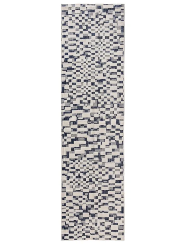 In- & Outdoor Teppich Kaleo Blau/Weiß 60007738-194103