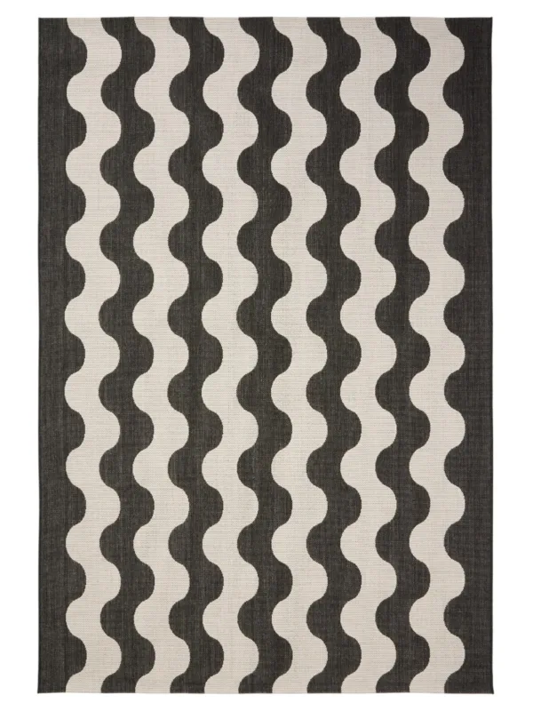 In- & Outdoor Teppich Metro Schwarz/Weiß 60007851-37101