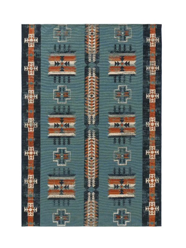 In- & Outdoor Teppich Ria Mehrfarbig/Blau 60007619-71101