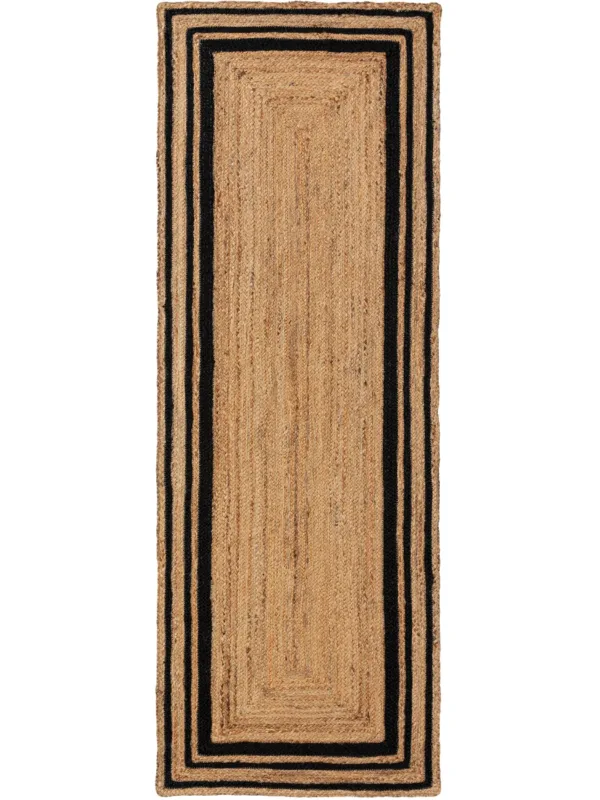 Jute-Teppich Jutta Schwarz 60007160-36103