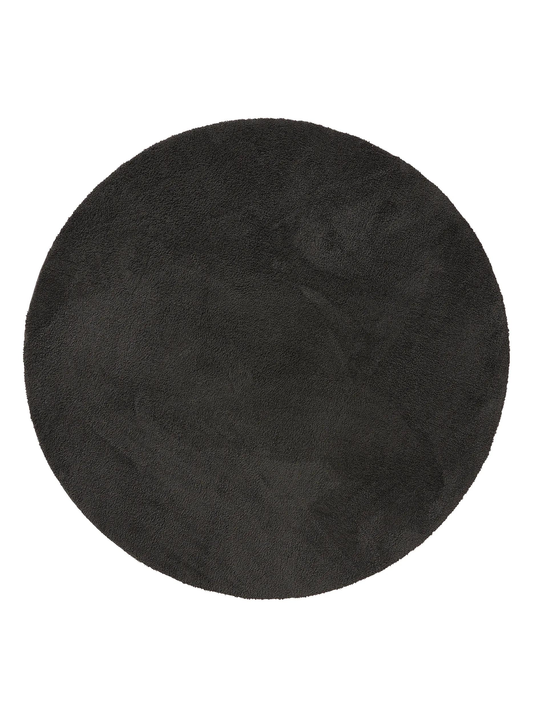 Shaggy-Rundteppich Soda Schwarz 60006705-36104 Shaggy-Rundteppich Soda Schwarz 60006705-36104