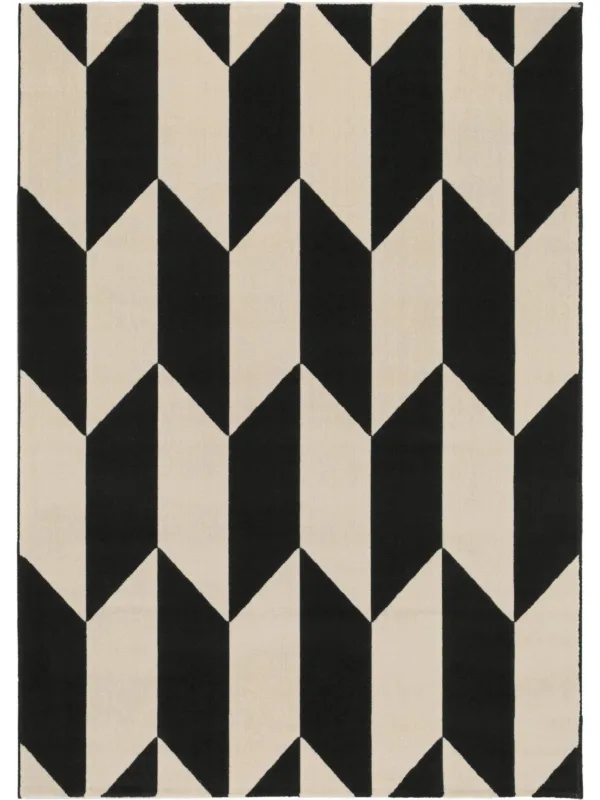 Teppich Dessert Schwarz/Weiß 60004505-37101