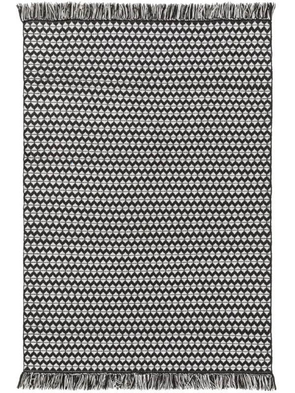 Teppich aus Recyclingmaterial Morty Schwarz/Weiß 60006211-37101