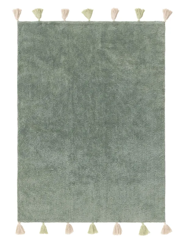 Waschbarer Kinderteppich Malu Grün 60007283-29101
