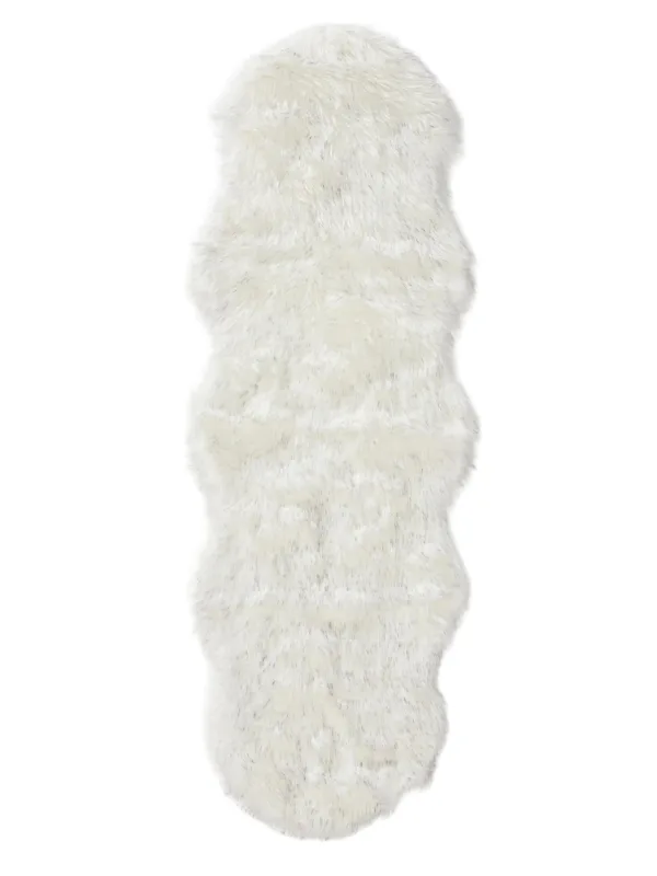Waschbarer Shaggy-Teppich Nanuk Schwarz/Weiß 60007902-37103