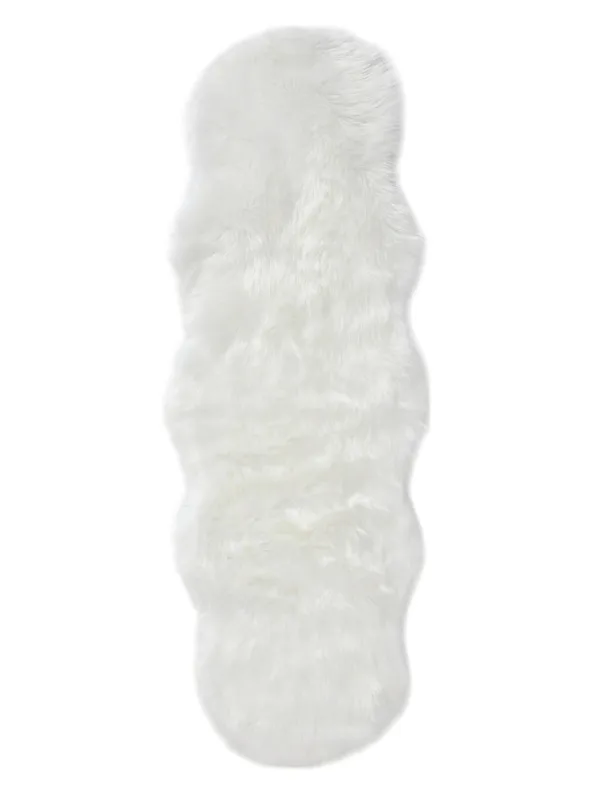Waschbarer Shaggy-Teppich Nanuk Weiß 60007902-41103