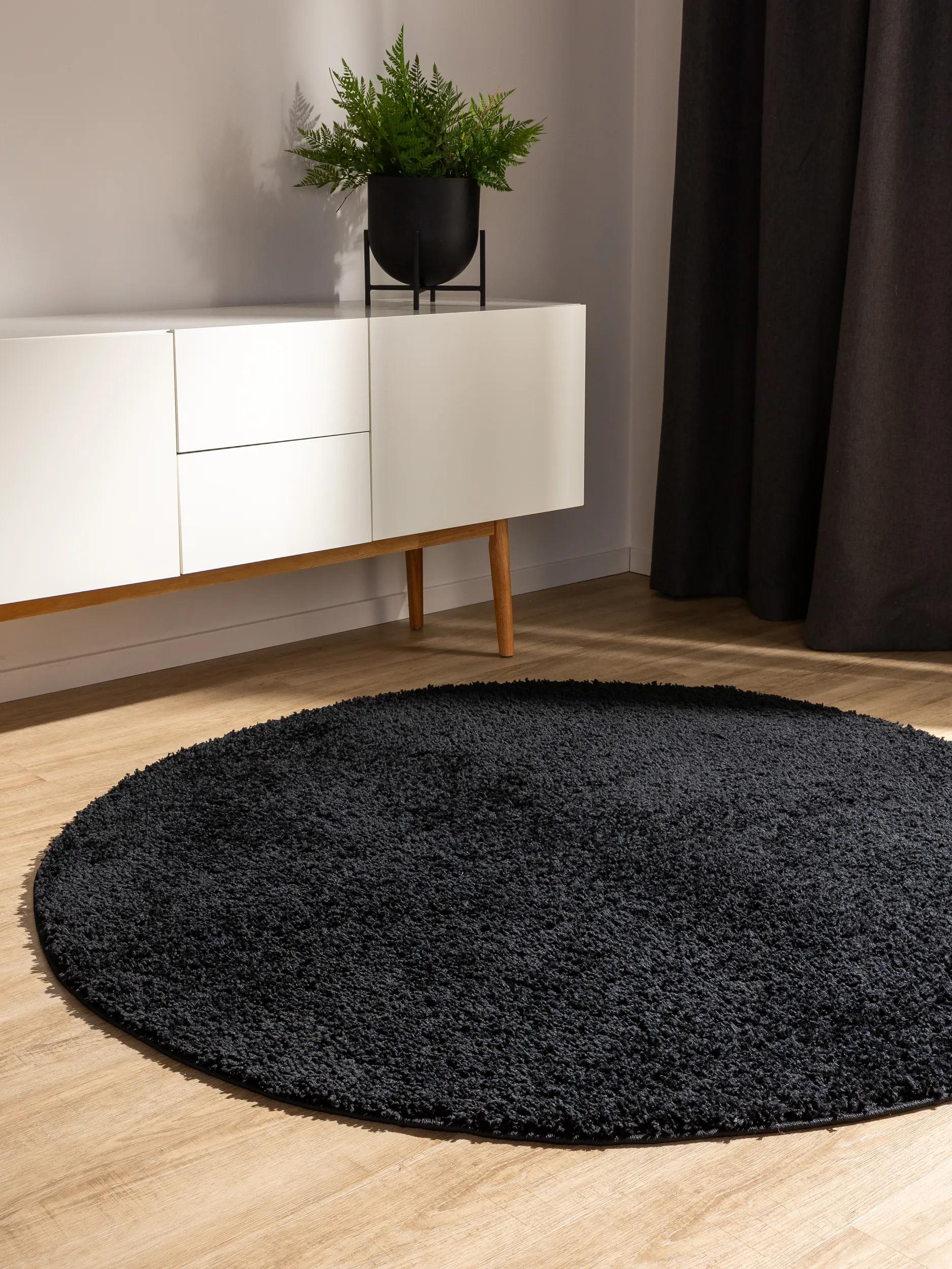 Waschbarer Shaggy-Teppich Soho Schwarz 60006400-36104 Waschbarer Shaggy-Teppich Soho Schwarz 60006400-36104 – Bild 2