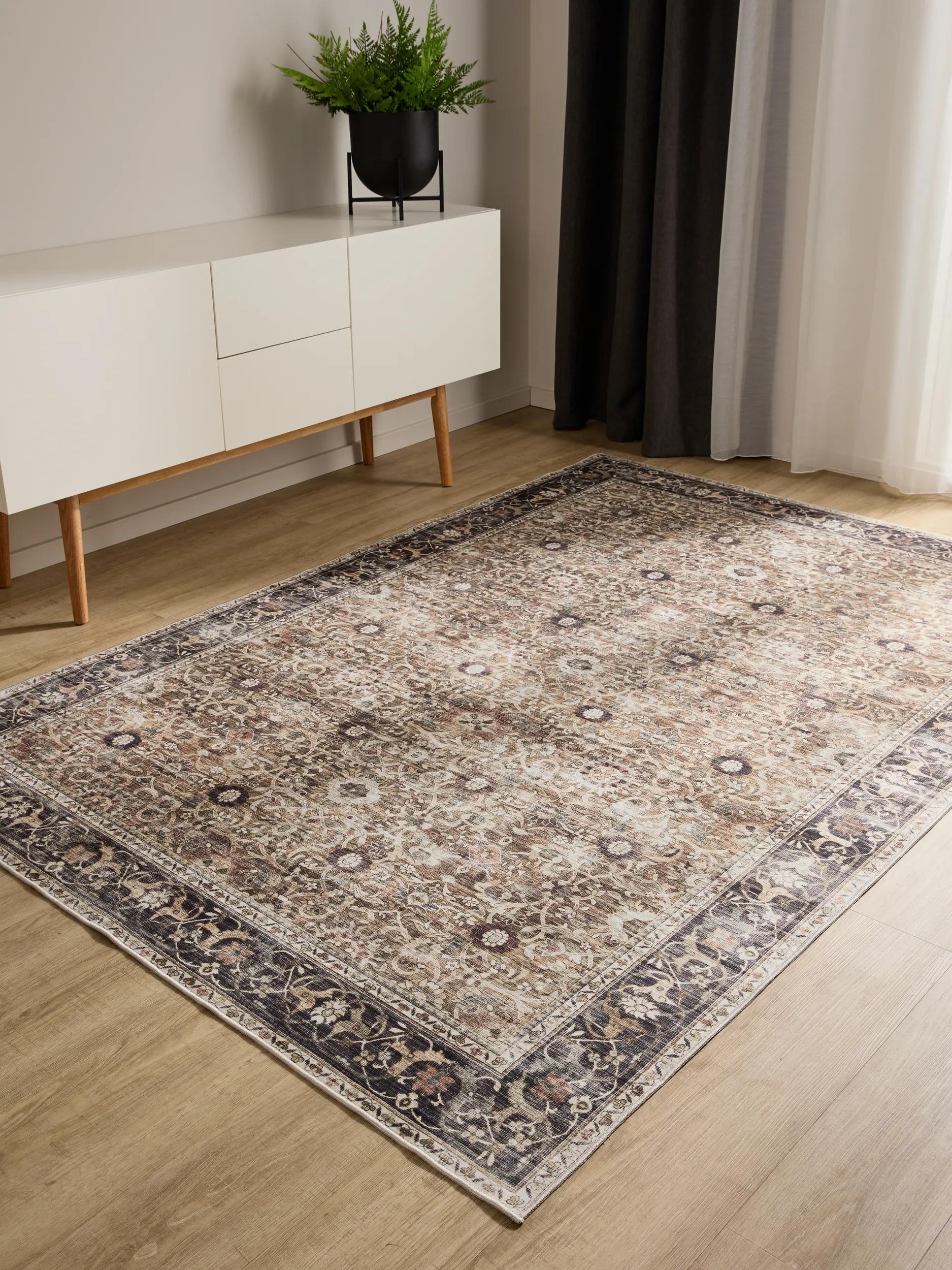 Waschbarer Teppich George Anthrazit/Taupe 60007895-3101 Waschbarer Teppich George Anthrazit/Taupe 60007895-3101 – Bild 2