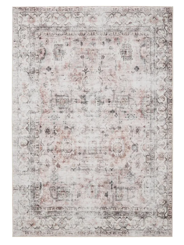 Waschbarer Teppich George Creme/Taupe 60007896-149101