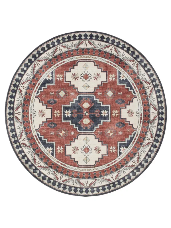 Waschbarer Teppich George Mehrfarbig/Blau 60007886-71104