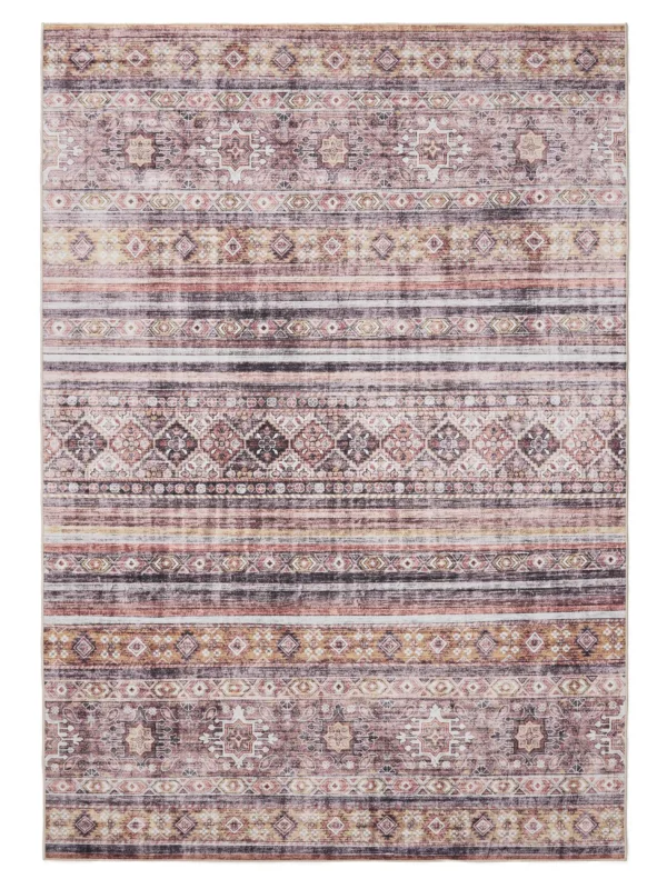 Waschbarer Teppich George Mehrfarbig/Pink 60007891-15101