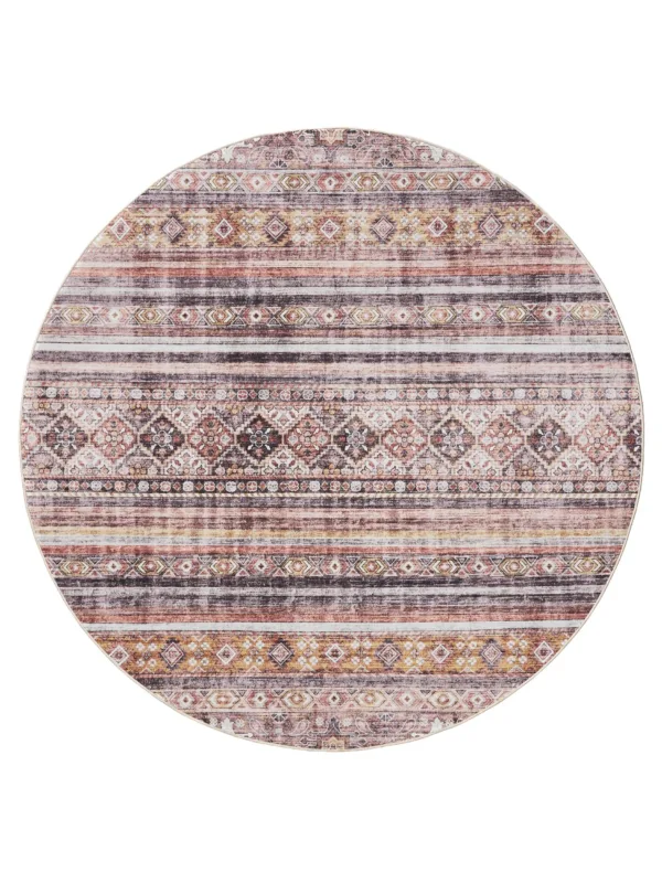 Waschbarer Teppich George Mehrfarbig/Pink 60007891-15104