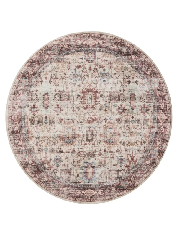 Waschbarer Teppich George Mehrfarbig/Pink 60007896-15104