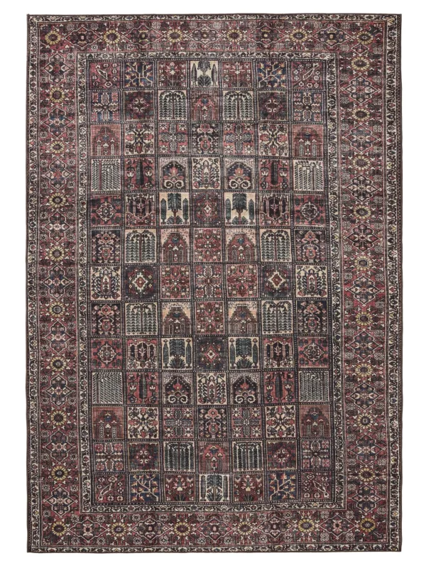 Waschbarer Teppich George Mehrfarbig/Rot 60007886-47101