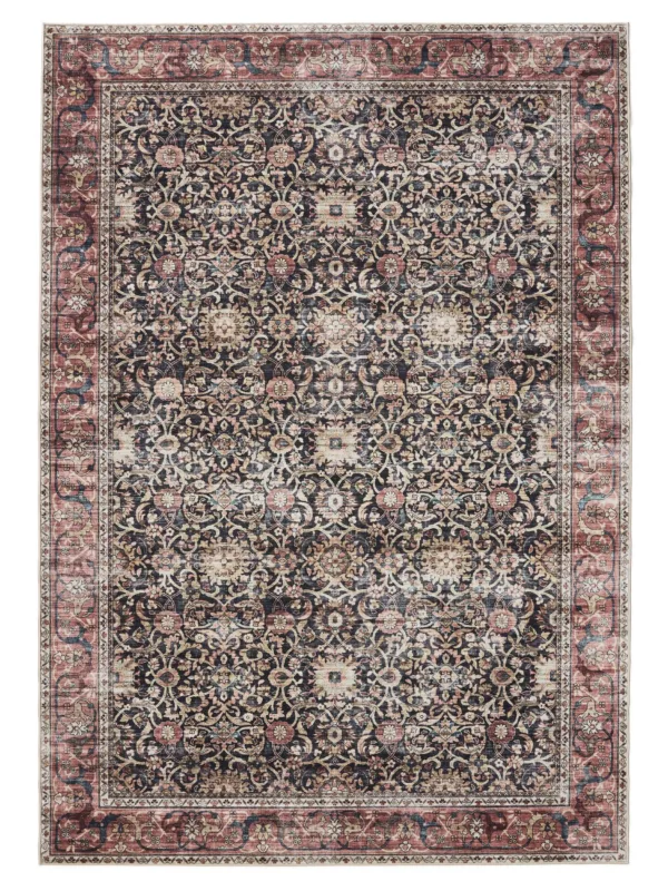 Waschbarer Teppich George Mehrfarbig/Rot 60007895-47101