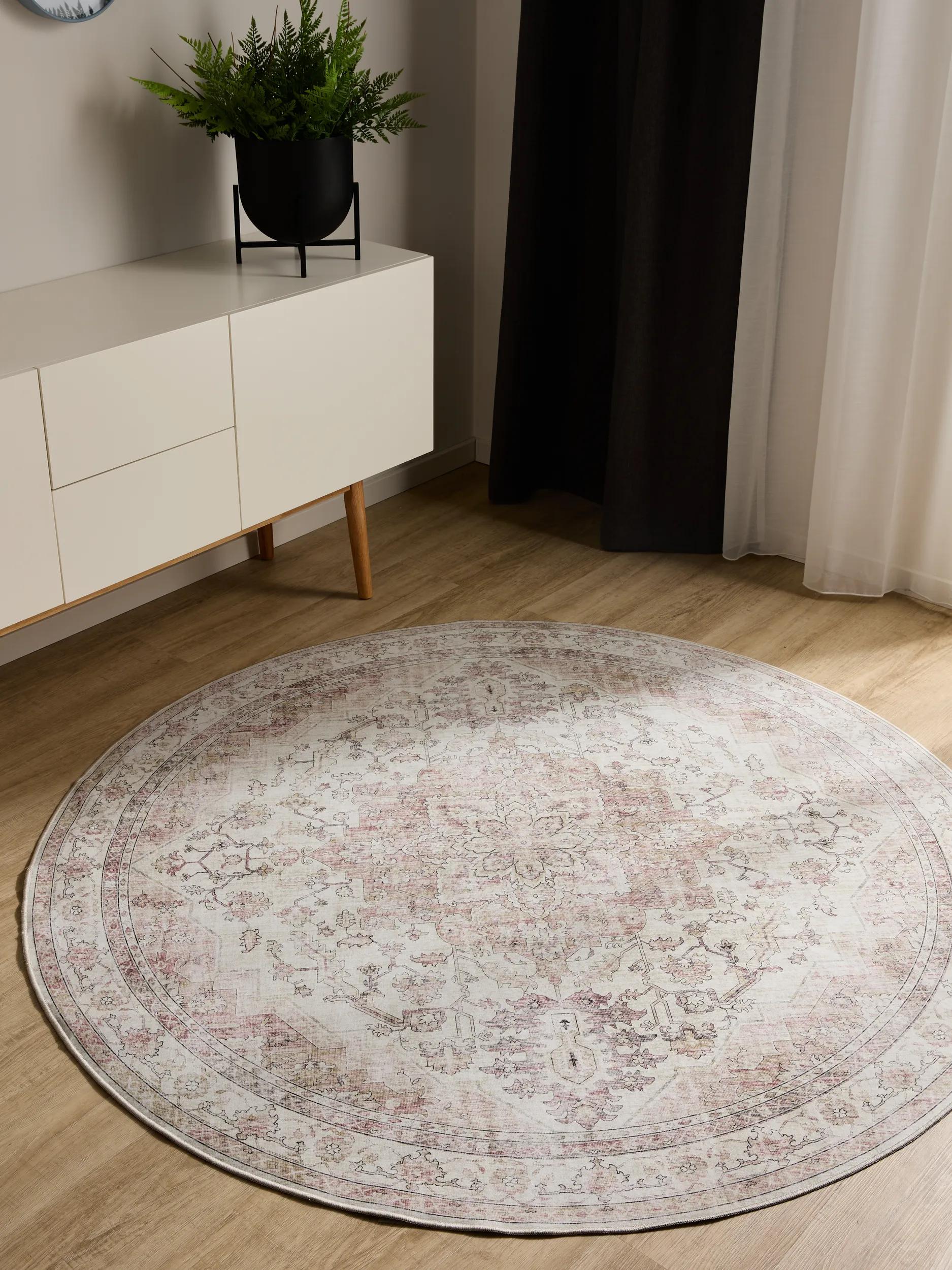 Waschbarer Teppich George Rosa/Beige 60007887-127104 Waschbarer Teppich George Rosa/Beige 60007887-127104 – Bild 2