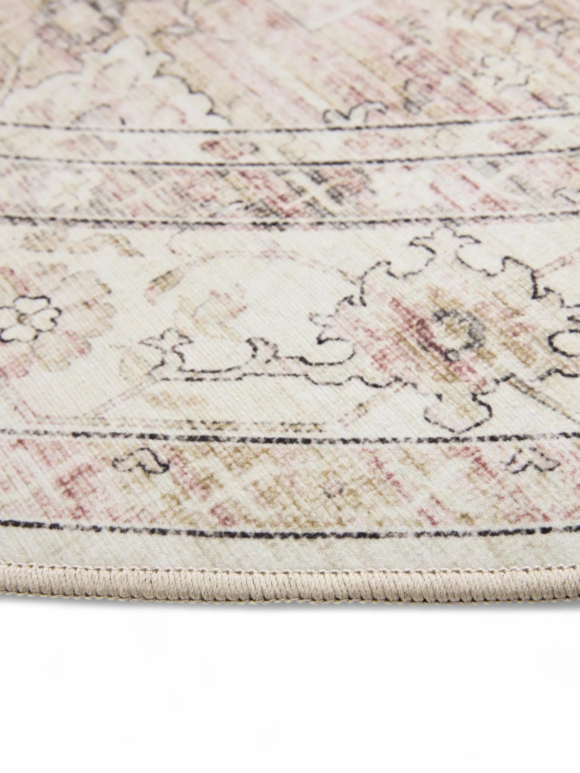 Waschbarer Teppich George Rosa/Beige 60007887-127104 Waschbarer Teppich George Rosa/Beige 60007887-127104 – Bild 5
