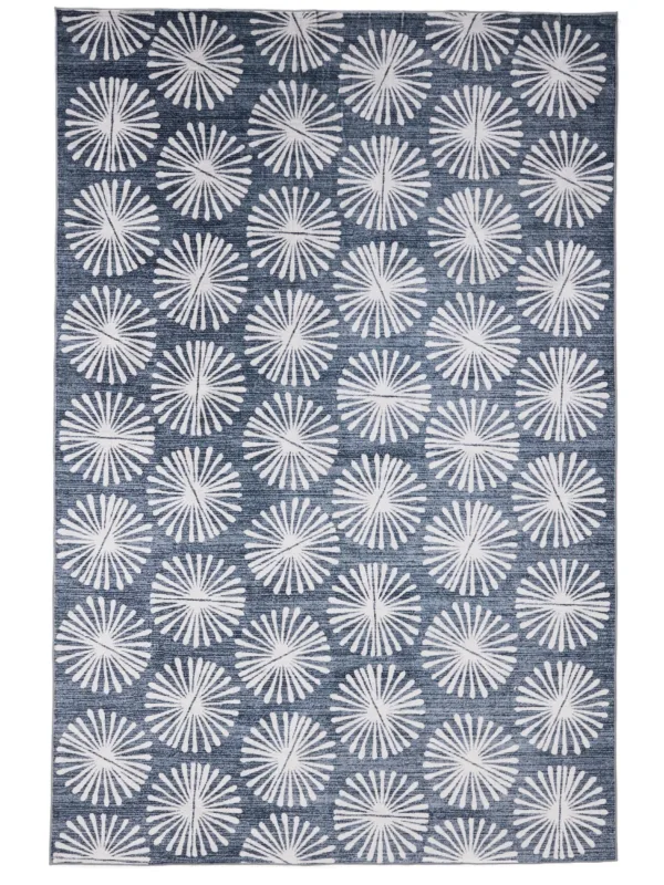 Waschbarer Teppich Milly Anthrazit/Blau 60007878-20101