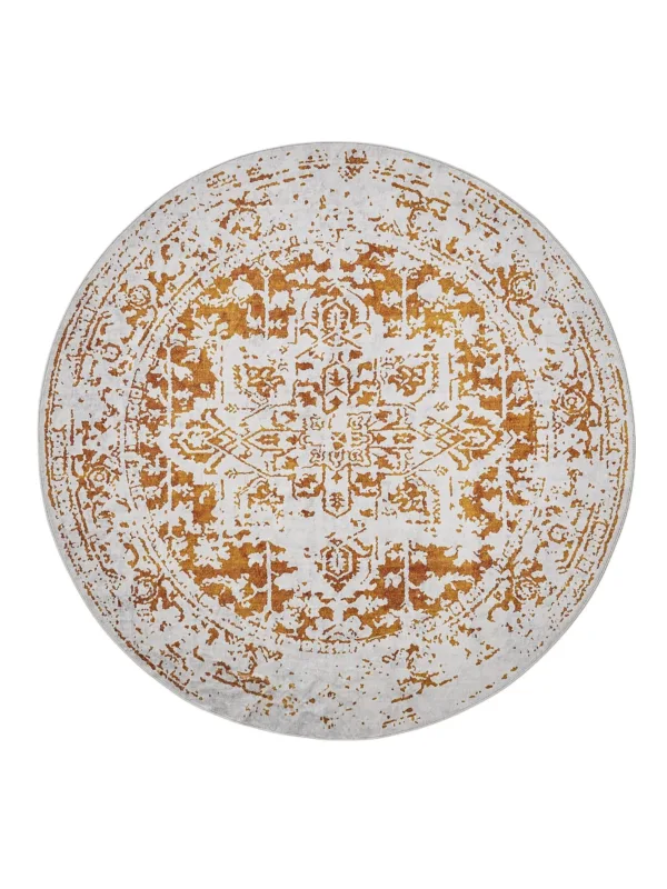 Waschbarer Teppich Miray Grau/Orange 60007883-61104